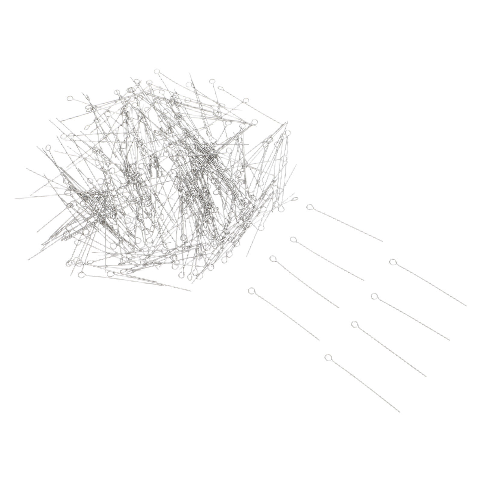 Jewelry Making Head Pins - 300Pcs Stainless Steel Open Eye Pins