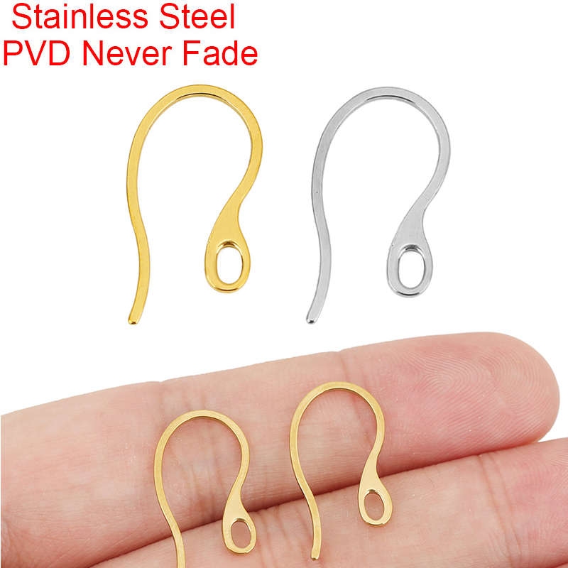 Jewelry Making Earring Supplies - 20pcs Hypoallergenic Stainless Steel Earrings Hooks