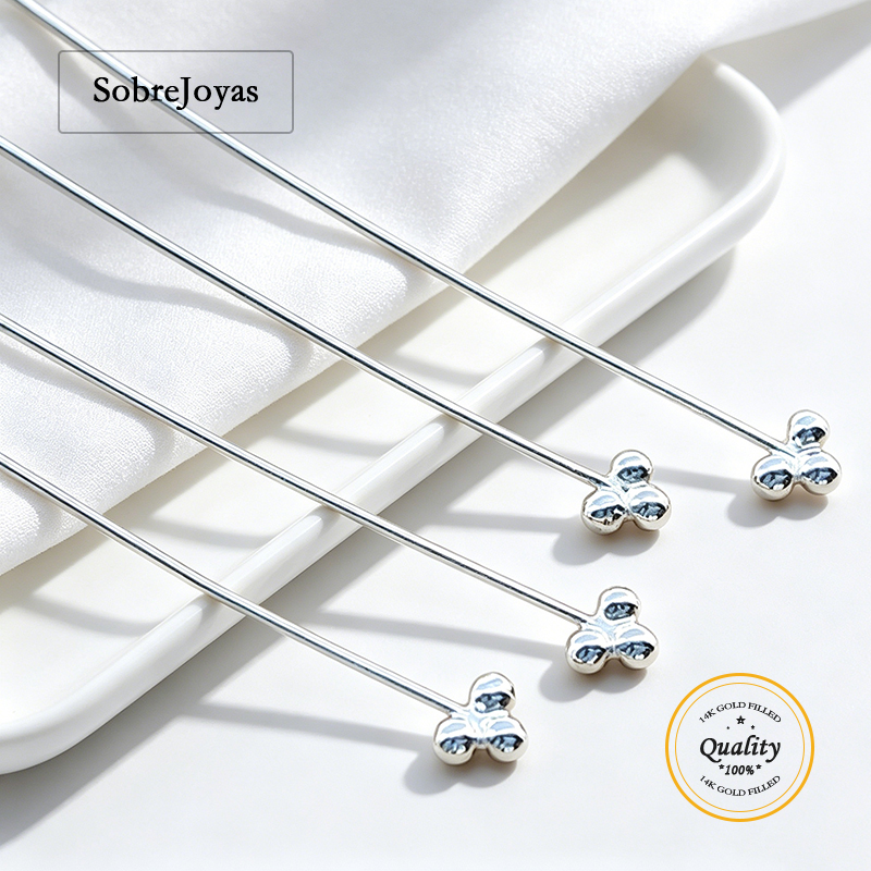 3 Ball Headpin 925 Sterling Si - Jewelry Making Head Pins ulasan dan harga