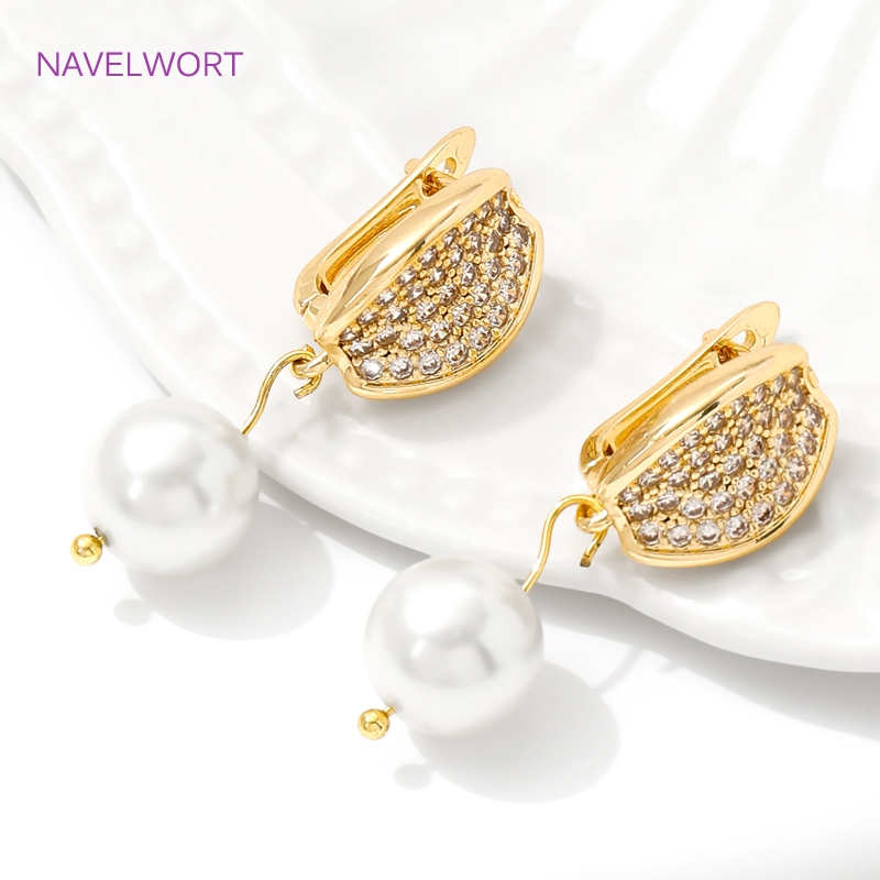 18K Gold Plated Brass Earwires - Jewelry Making Earring Supplies ulasan dan harga