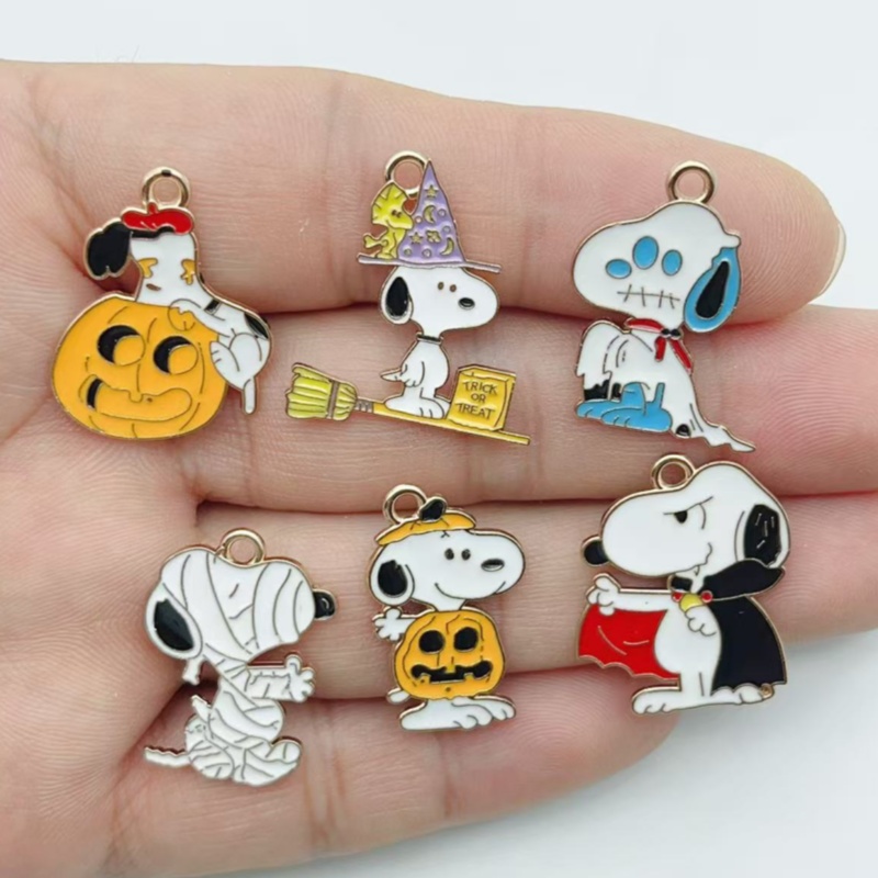 10Pcs Cute Halloween Cartoon P - Jewelry Making Accessories ulasan dan harga