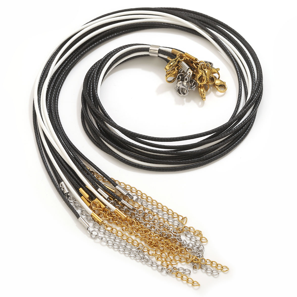 5pcs Leather Cord Necklace Wit - Jewelry Making Wax ulasan dan harga