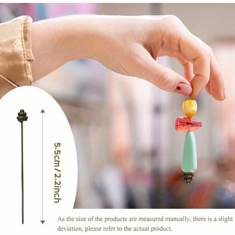 10PCS 55mm/2.17 Inch Head Pins - Jewelry Making Head Pins ulasan dan harga
