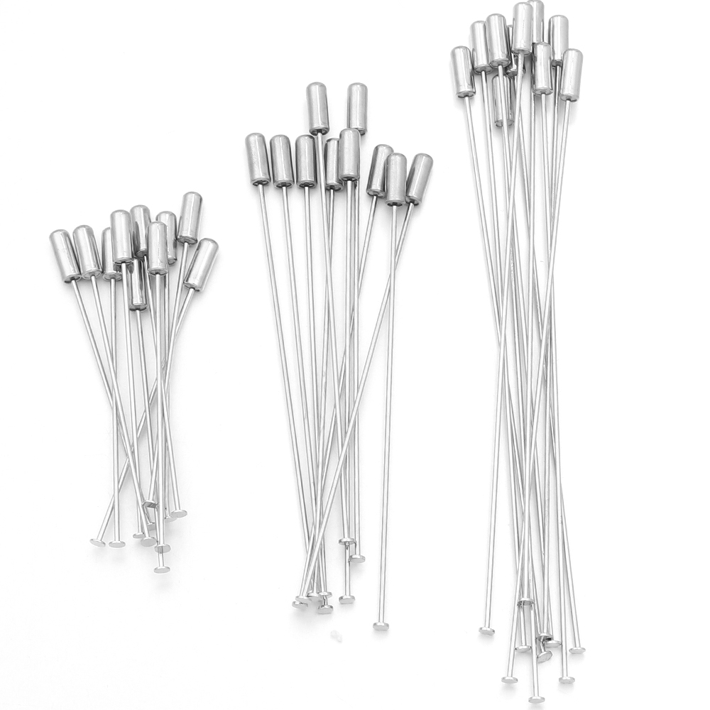 10pcs 60/90/120mm Copper Brooc - Jewelry Making Head Pins ulasan dan harga