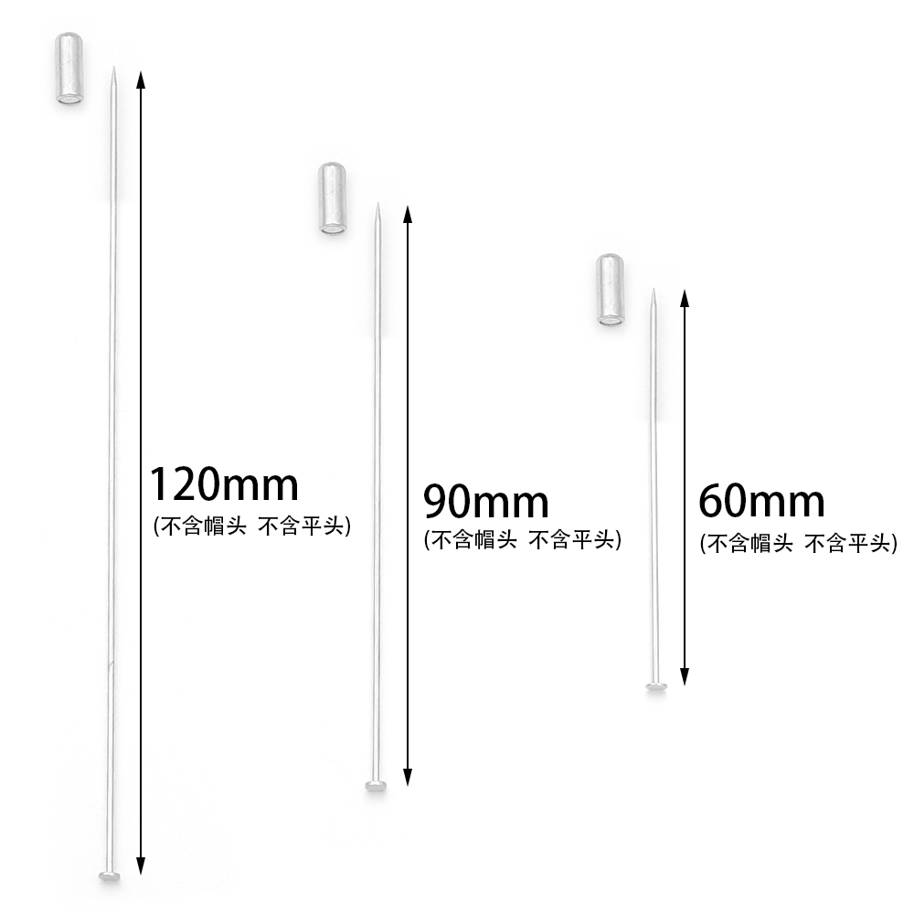 10pcs 60/90/120mm Copper Brooc - Jewelry Making Head Pins ulasan dan harga