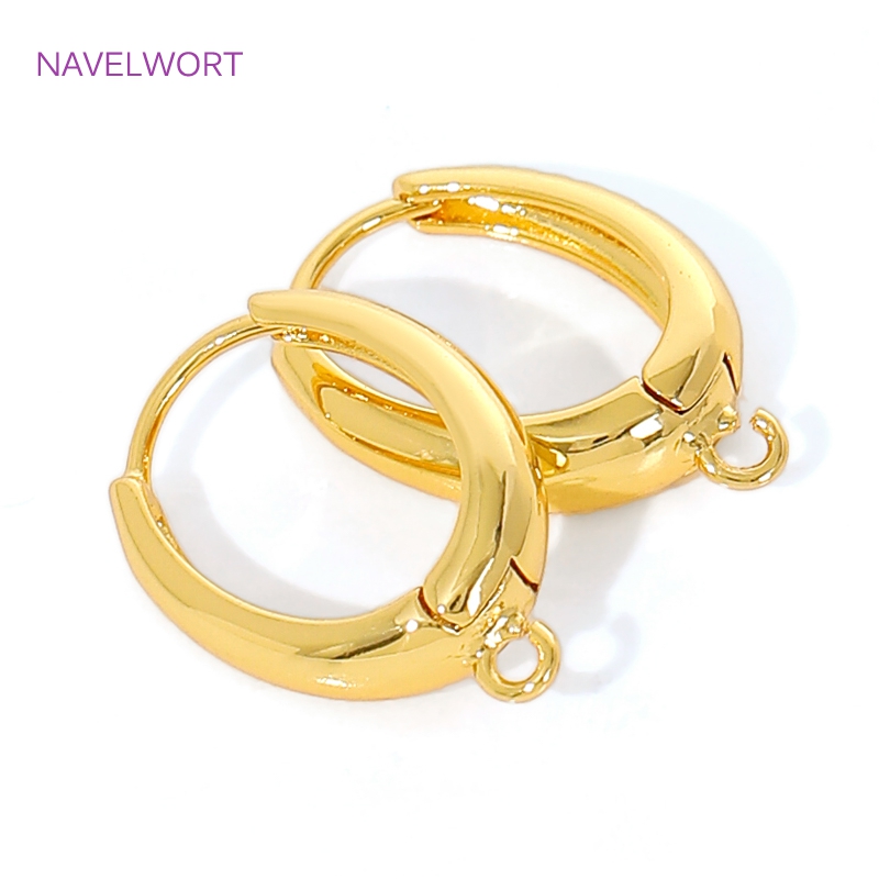 18K Gold Plated Brass Earwires - Jewelry Making Earring Supplies ulasan dan harga