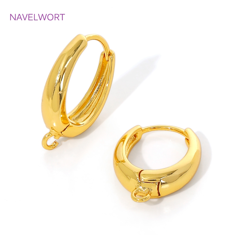 18K Gold Plated Brass Earwires - Jewelry Making Earring Supplies ulasan dan harga