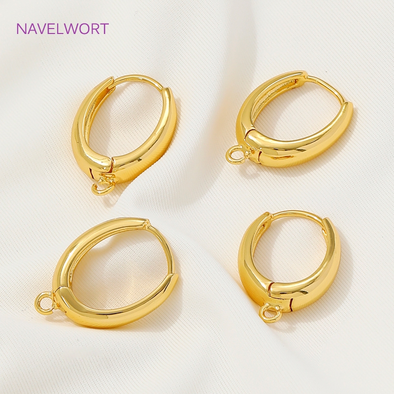 18K Gold Plated Brass Earwires - Jewelry Making Earring Supplies ulasan dan harga