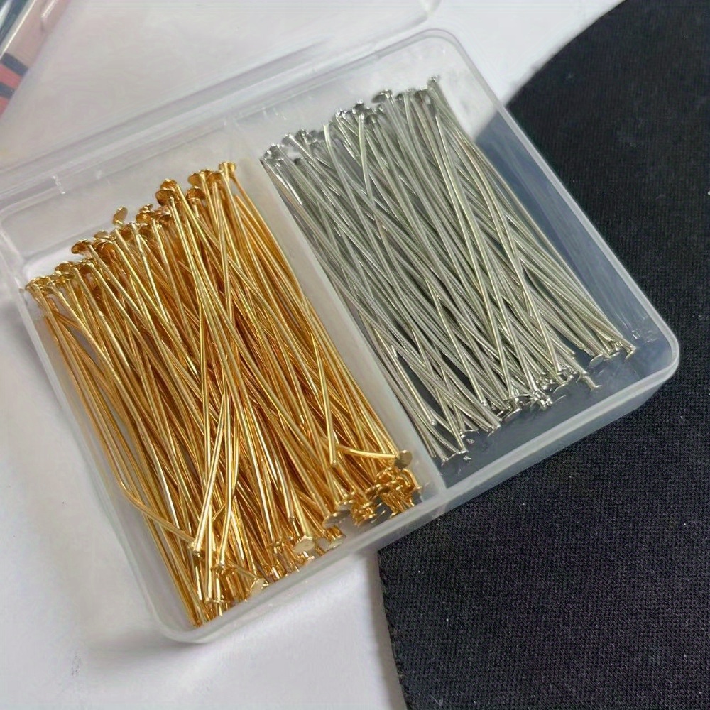 200pcs 30/40/50mm Iron-headed  - Jewelry Making Head Pins ulasan dan harga