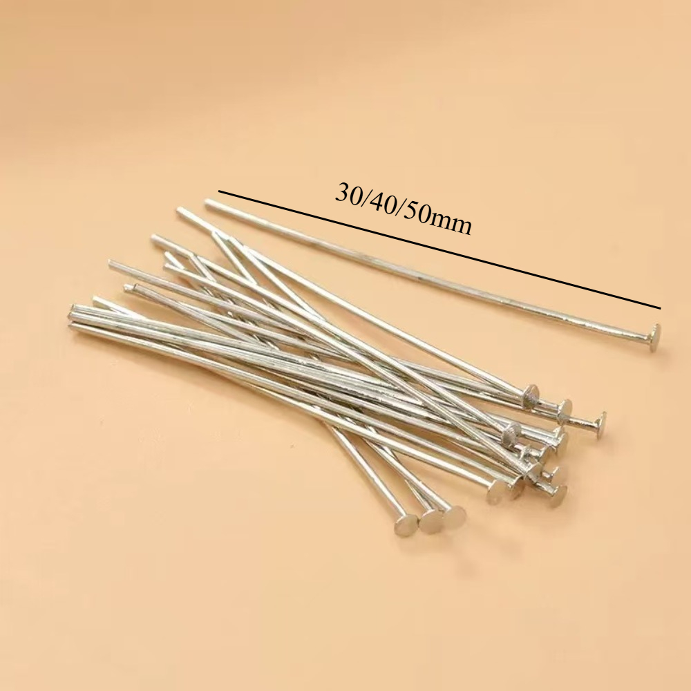 200pcs 30/40/50mm Iron-headed  - Jewelry Making Head Pins ulasan dan harga