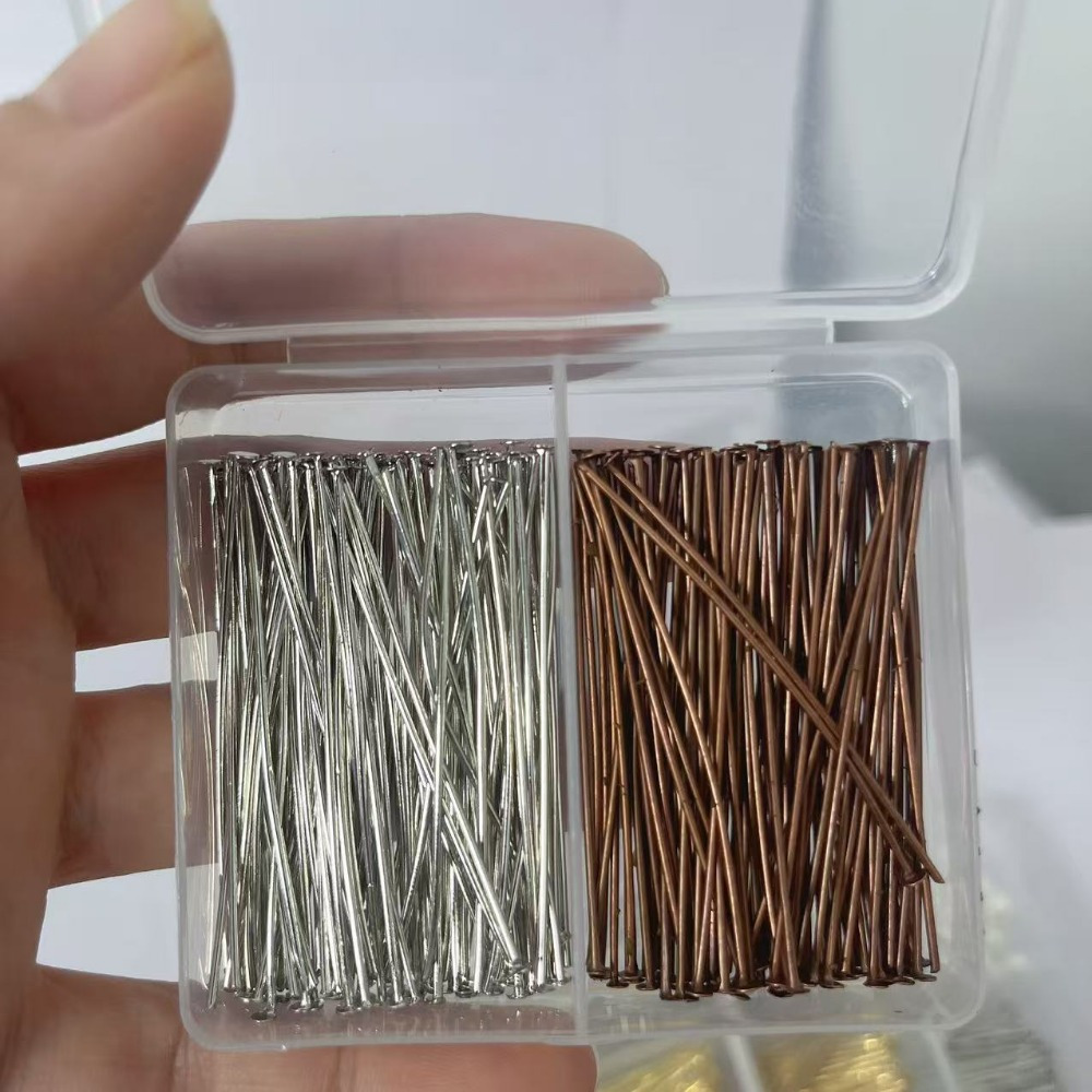 200pcs 30/40/50mm Iron-headed  - Jewelry Making Head Pins ulasan dan harga
