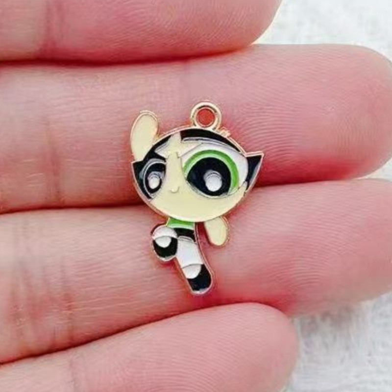 10pcs Alloy Oil-Dripping Carto - Jewelry Making Accessories ulasan dan harga