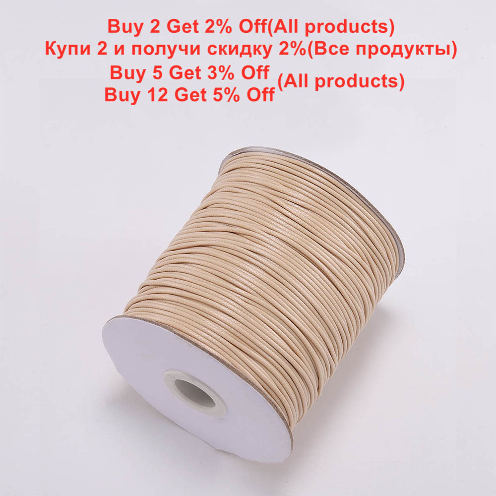 10M/Lot 0.5-2.5mm Leather Line - Jewelry Making Wax ulasan dan harga