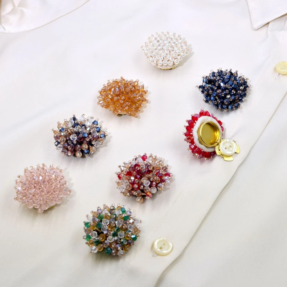 2PCS Elegant Button Covers Han - Jewelry Making Accessories ulasan dan harga
