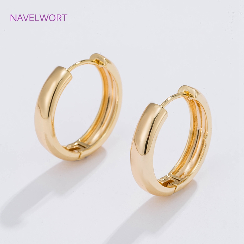 6 Sizes Gold Plated Circle Hoo - Jewelry Making Accessories ulasan dan harga