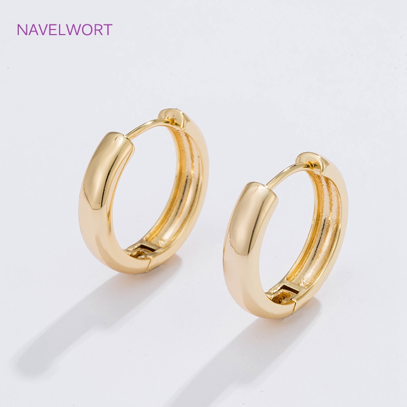 6 Sizes Gold Plated Circle Hoo - Jewelry Making Accessories ulasan dan harga