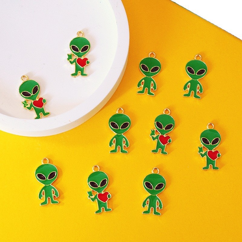 10pcs Simple Alien Alloy Drip  - Jewelry Making Accessories ulasan dan harga