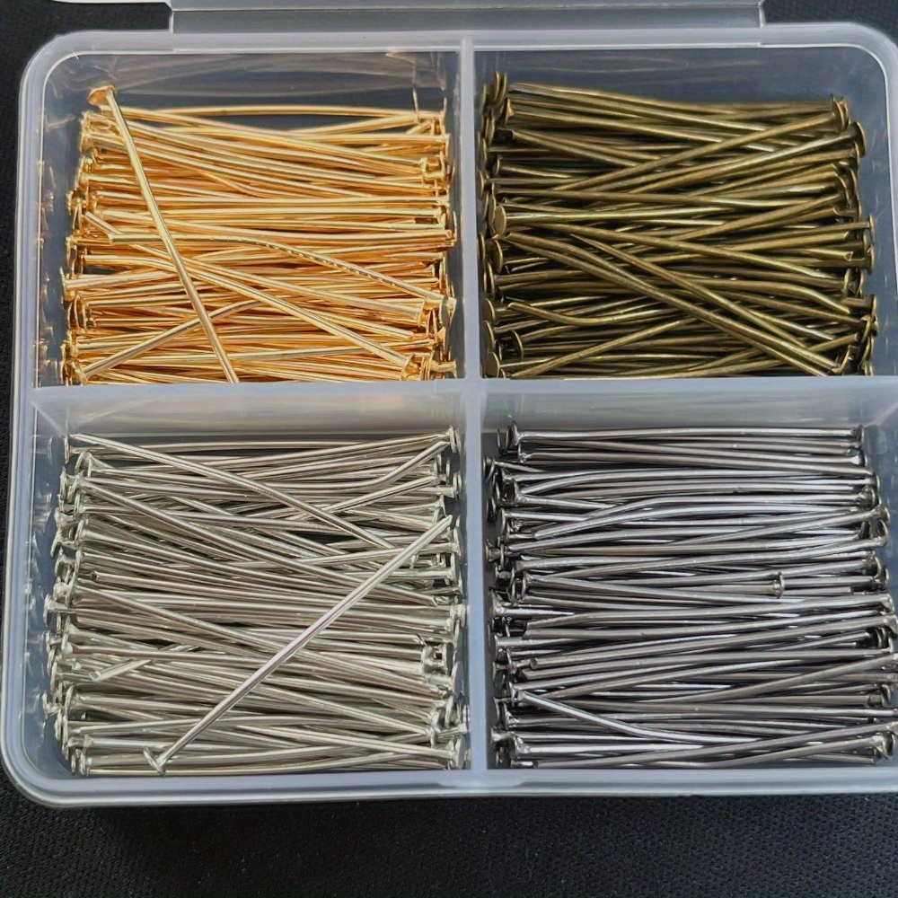 400pcs Mixed Iron Head Pins 30 - Jewelry Making Head Pins ulasan dan harga