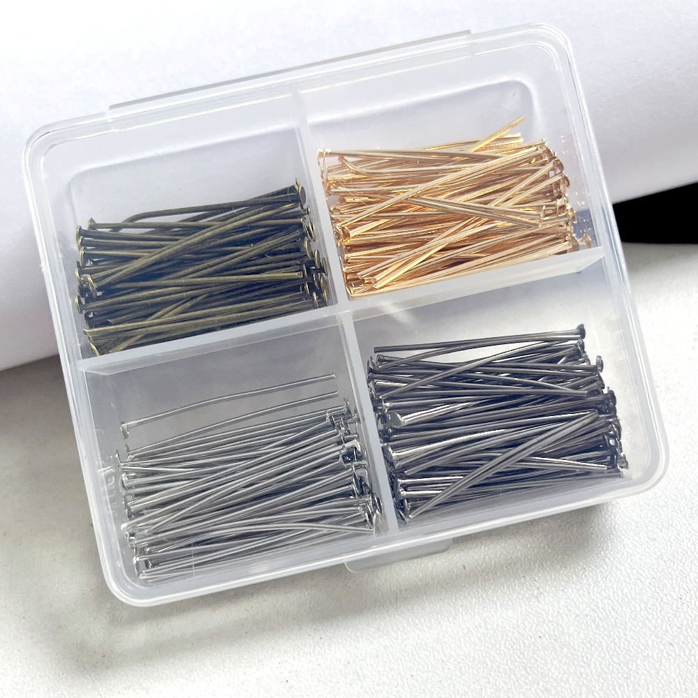 400pcs Mixed Iron Head Pins 30 - Jewelry Making Head Pins ulasan dan harga