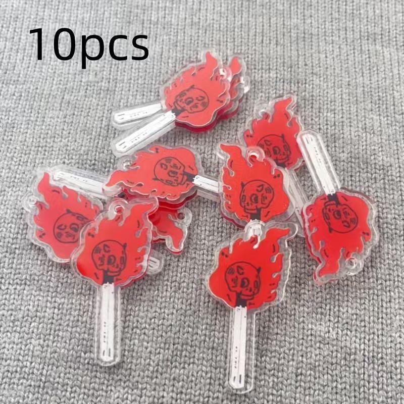 10pcs acrylic skull pendant, D - Jewelry Making Accessories ulasan dan harga