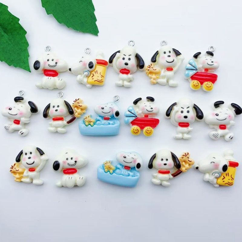 12pcs resin cartoon dog pendan - Jewelry Making Accessories ulasan dan harga