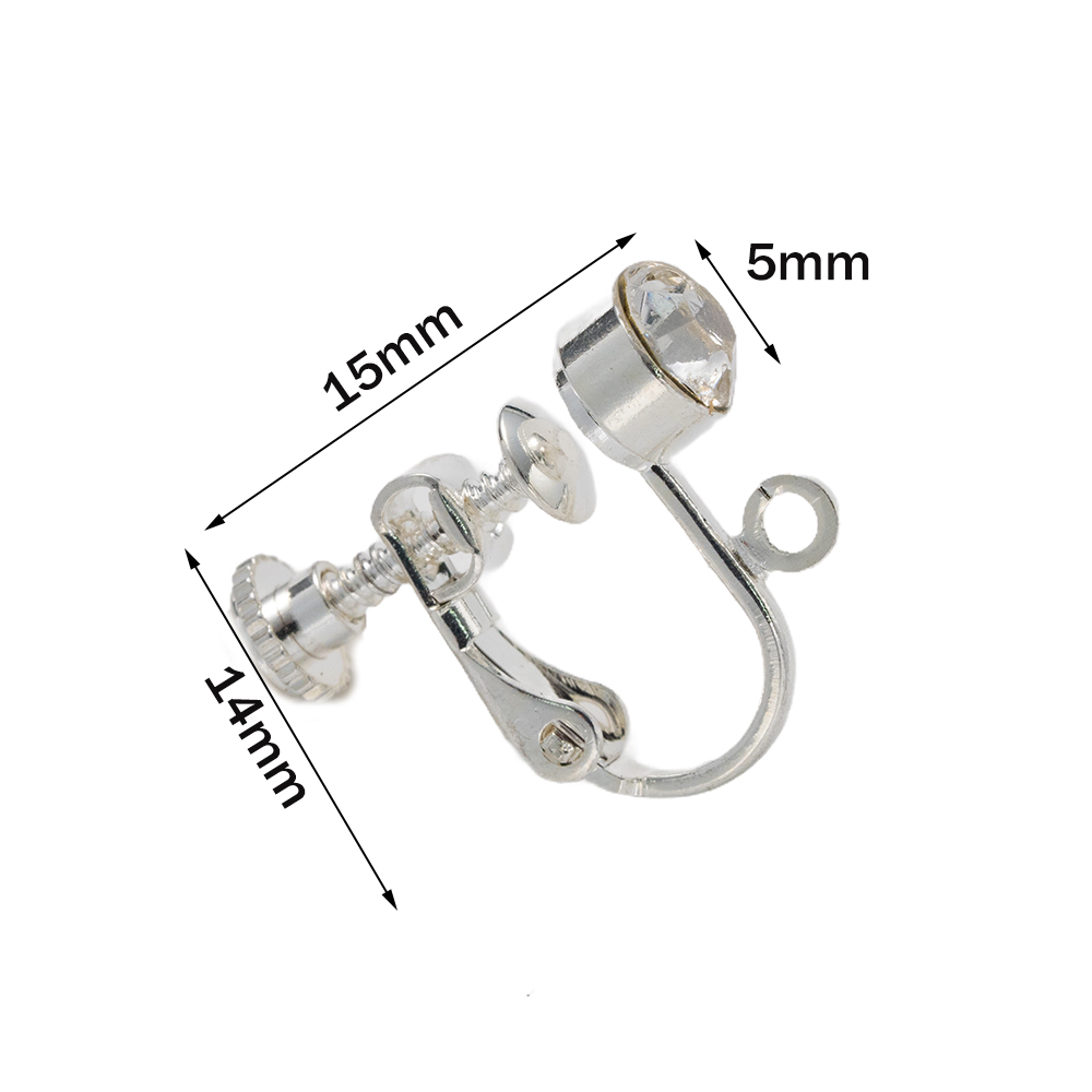 10pcs Brass Clip on Earring Co - Jewelry Making Earring Supplies ulasan dan harga