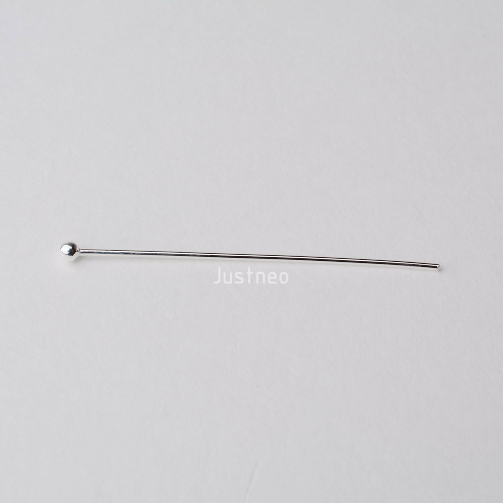 925 Sterling Silver Ball Head  - Jewelry Making Head Pins ulasan dan harga