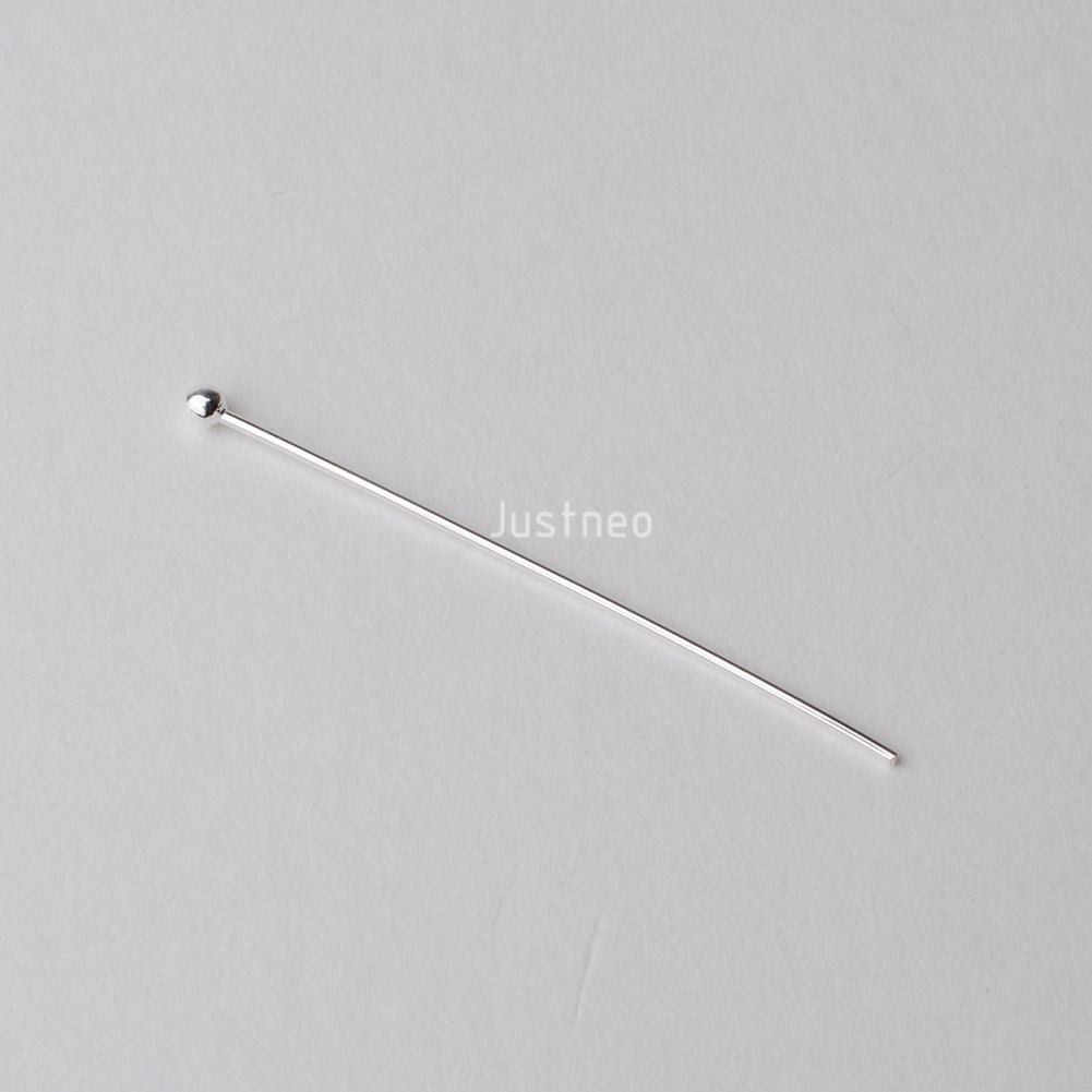 925 Sterling Silver Ball Head  - Jewelry Making Head Pins ulasan dan harga