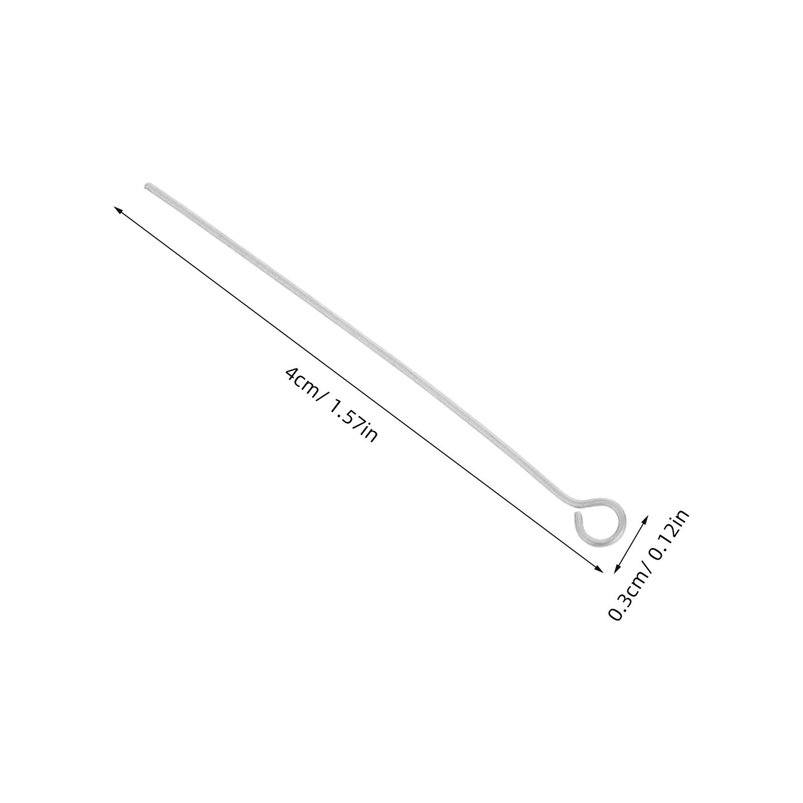 300Pcs Silver Stainless Steel  - Jewelry Making Head Pins ulasan dan harga