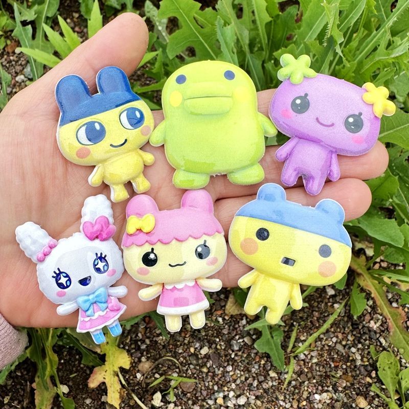 45mm Cartoon Tamagotchi double - Jewelry Making Accessories ulasan dan harga