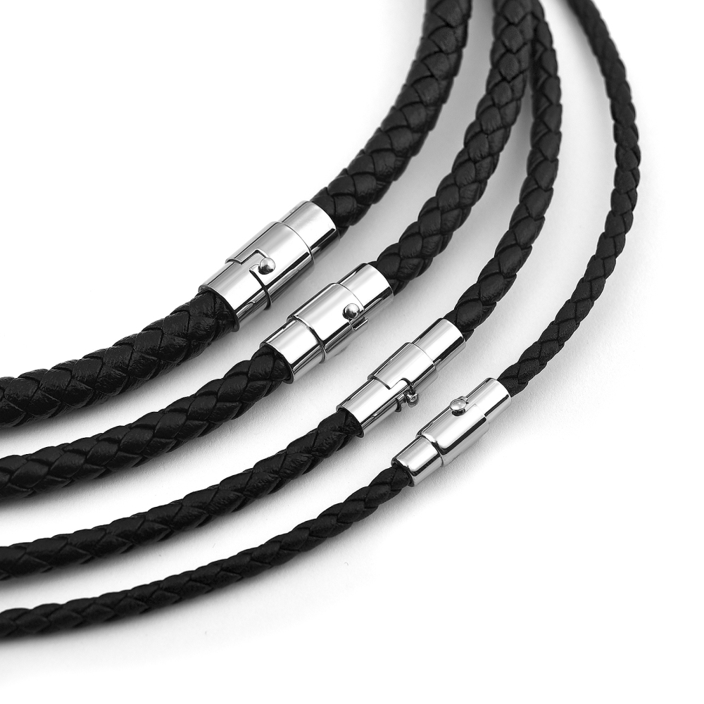 45/50/60cm Leather Necklace Wa - Jewelry Making Wax ulasan dan harga