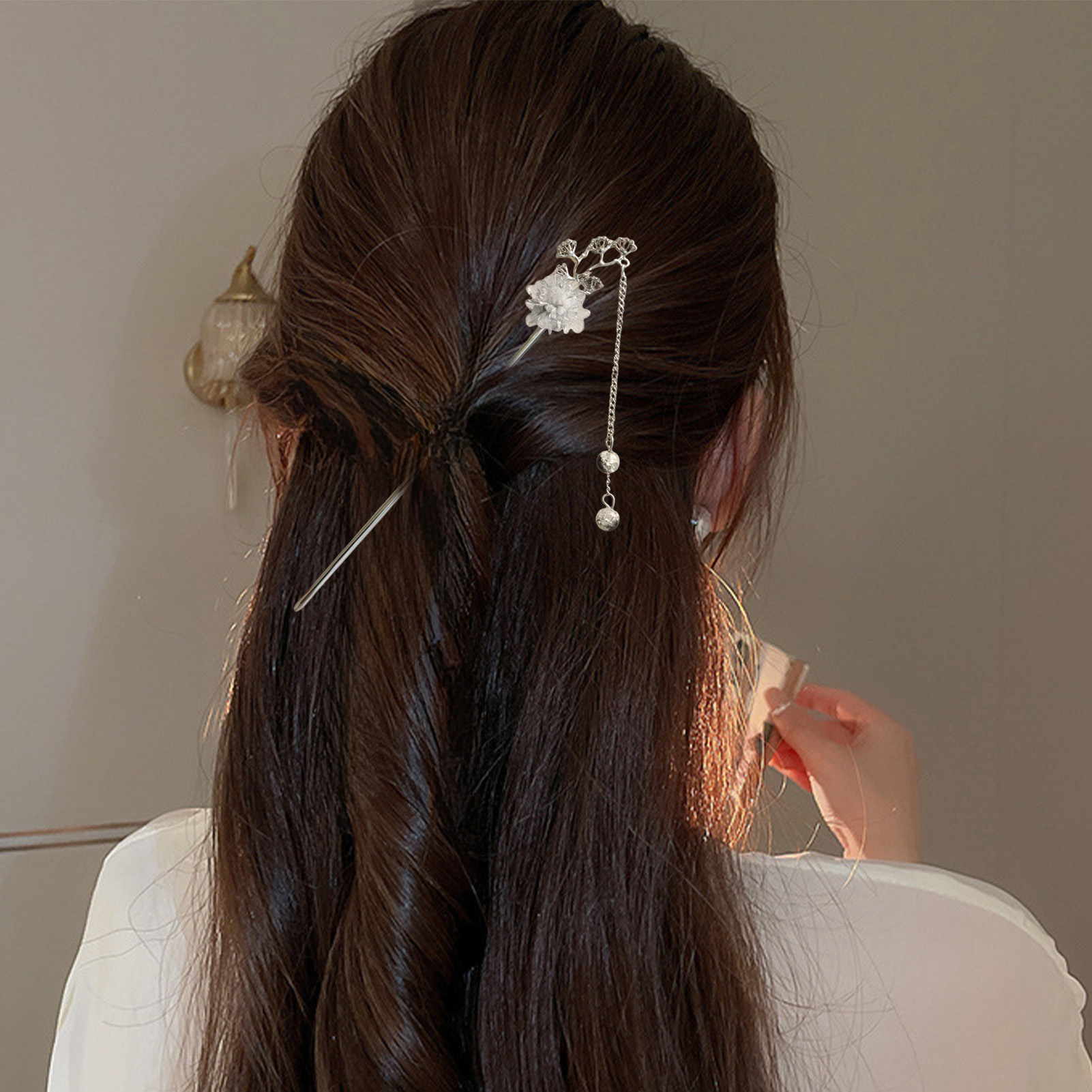 Elegant Flower Hair Sticks For - Jewelry Making Accessories ulasan dan harga