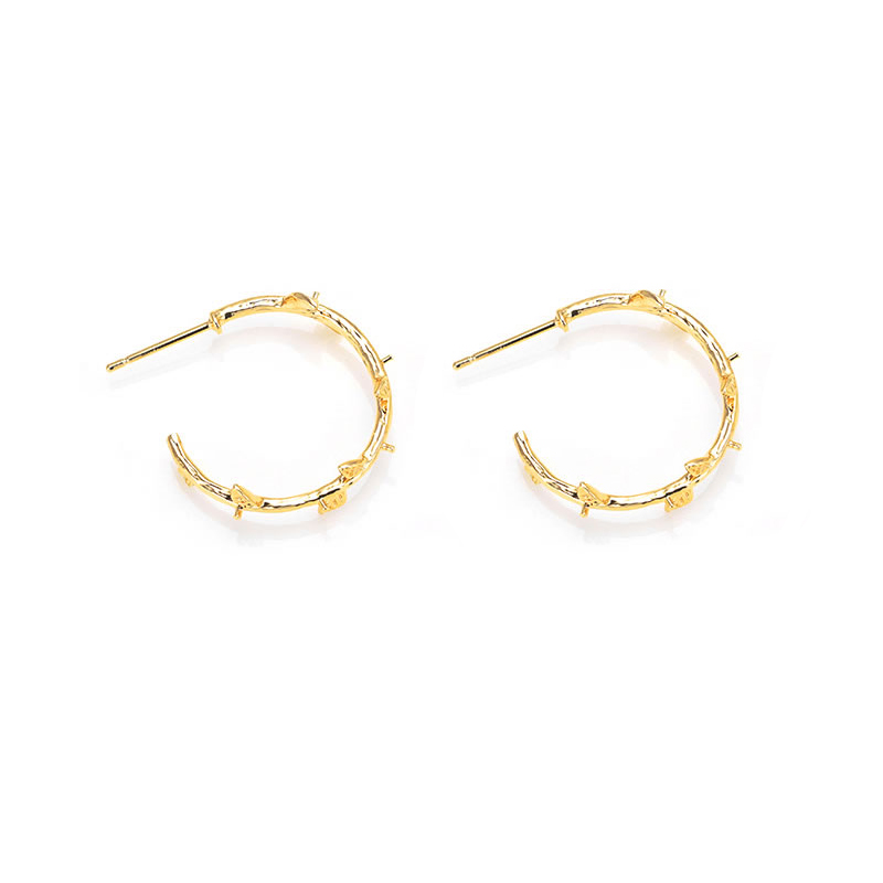 6PCS 18K Gold Color Brass with - Jewelry Making Earring Supplies ulasan dan harga