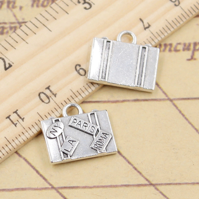 10pcs Charms Travel Bags New Y - Jewelry Making Paris ulasan dan harga