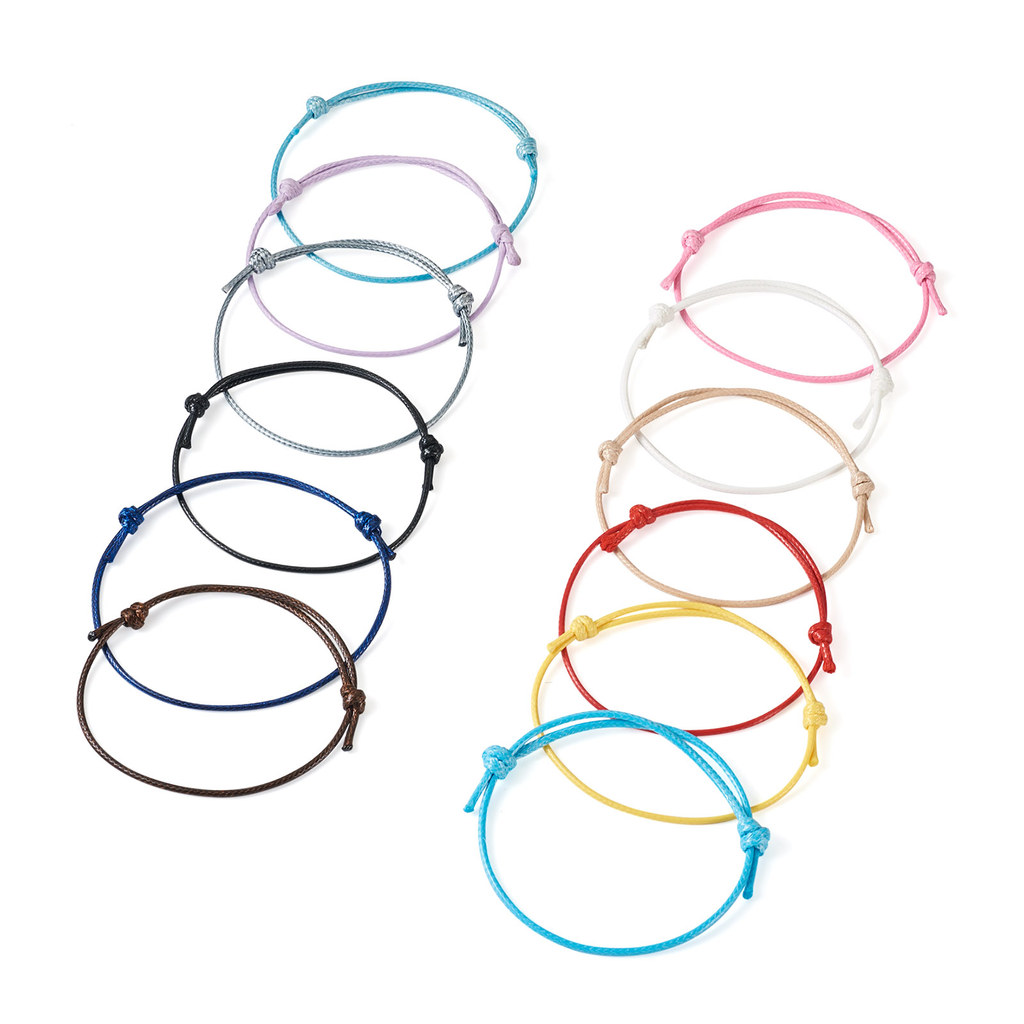120Pcs 12 Colors  Waxed Polyes - Jewelry Making Wax ulasan dan harga