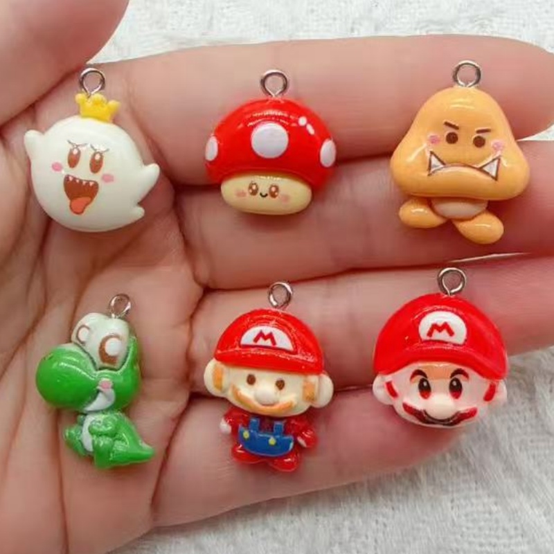 10pcs resin cartoon pendant, D - Jewelry Making Accessories ulasan dan harga