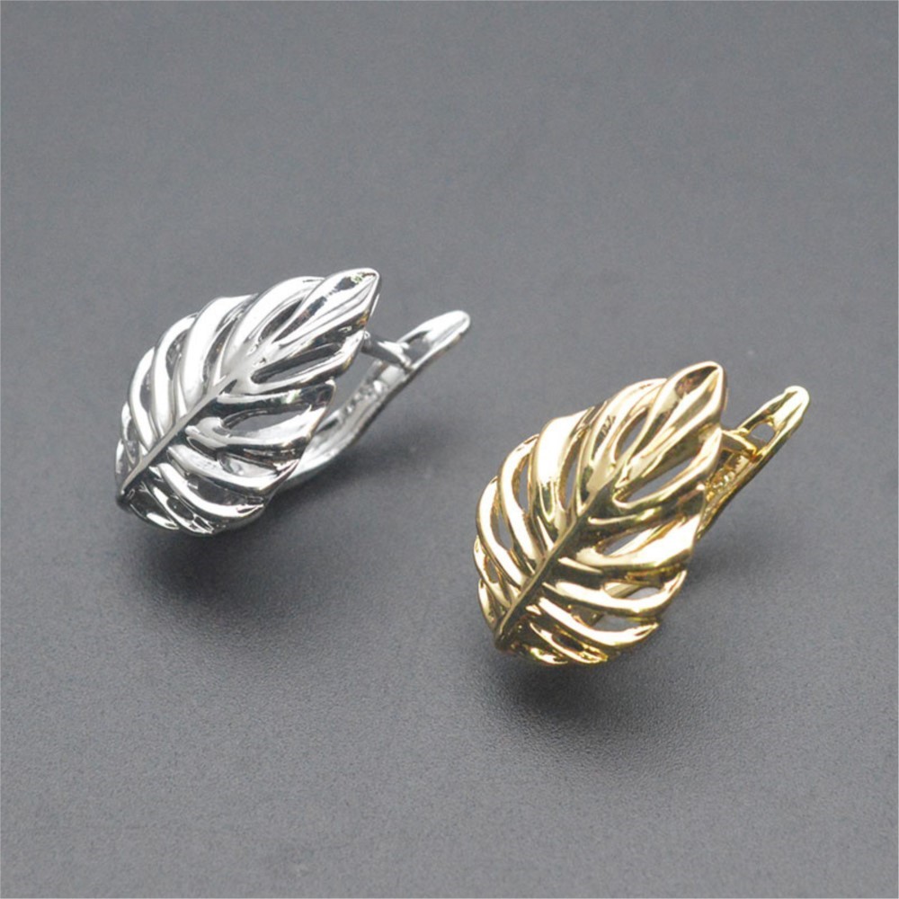 1/2Pcs 18K Gold Plated Brass L - Jewelry Making Earring Supplies ulasan dan harga