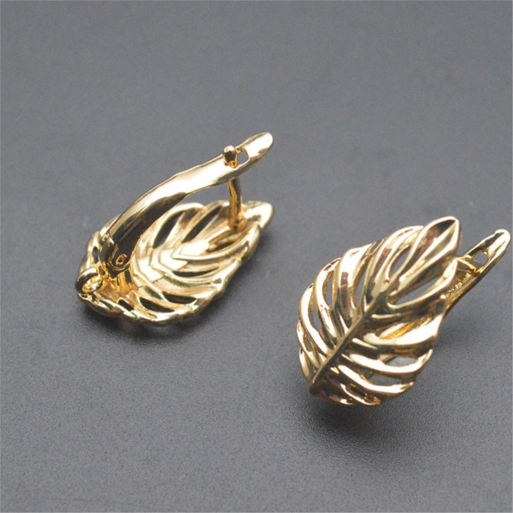 1/2Pcs 18K Gold Plated Brass L - Jewelry Making Earring Supplies ulasan dan harga