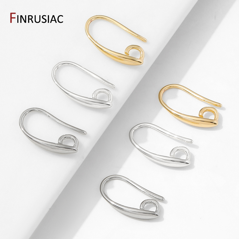 14K Gold Plated Brass Smooth E - Jewelry Making Earring Supplies ulasan dan harga